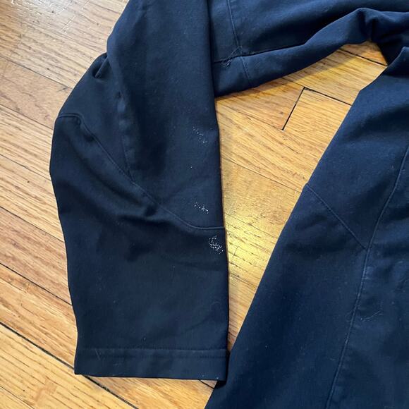 Reebok Crossfit Shirt Mens Medium Black Long Sleeve Quarter Zip ** - Picture 2 of 9